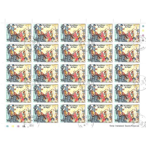 Niger N° 357 x25 feuille YVERT OBLITERE ( USED )