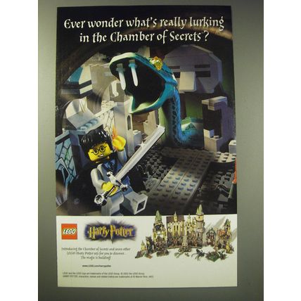 2002 Lego Harry Potter Ad - Ever wonder what's really lurking in the Chamber