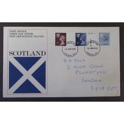 POST OFFICE - DEFINITIVES SCOTLAND FIRST DAY COVER 1978