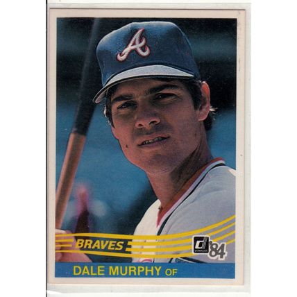 1984 Donruss Dale Murphy baseball card 66