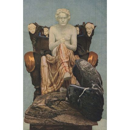 Beethoven Max Klinger Antique Painting Statue Leipzig Museum Postcard