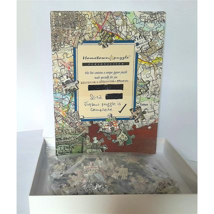 HOMETOWN MAP PUZZLE of BROMLEY, GREENWICH, LEWISHAM 255 pcs - 27 x 25 cm VG