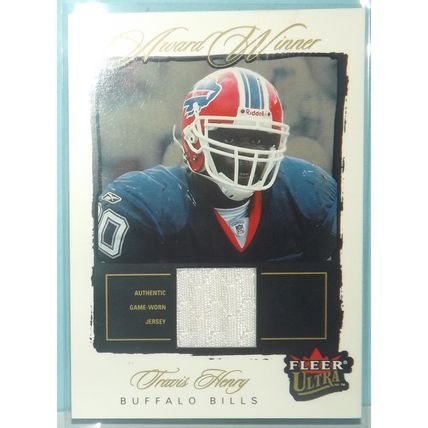 2003 Fleer Ultra TRAVIS HENRY (Buffalo Bills) Award Winners GU jersey #AW-TH
