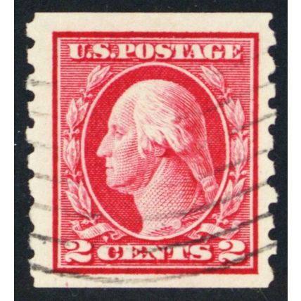 413, Used 2¢ Coil - Very Scarce! - Stuart Katz