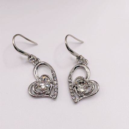 Earrings Rhinestone Heart Love Earrings #515