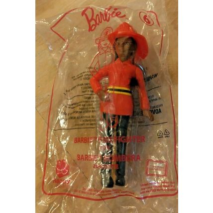 2019 Happy Meal Barbie Musician #5 & Barbie Firefighter #6 Brand New Sealed Pack