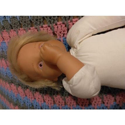 Vintage 2000 Original Lee Middleton Blonde Head Baby Doll Reva Schick Life Like