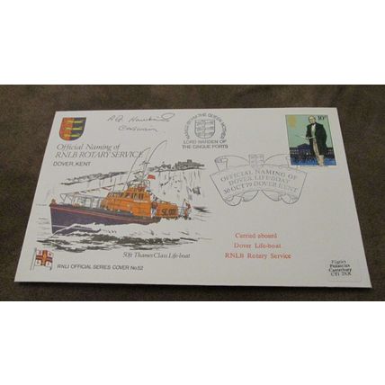 Cox signed 1979 GB Cover- RNLI Lifeboat Rotary Service - Dover, Kent