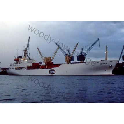 SQ1696 - UK Fyffes Reefer Cargo Ship - Cottica , built 1991 - photograph 6x4