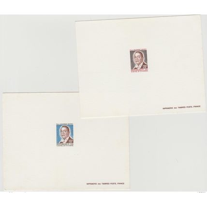Côte d'Ivoire 1986 Mi. 904 - 905 Proof De Luxe Président Félix Houphouet-Boigny