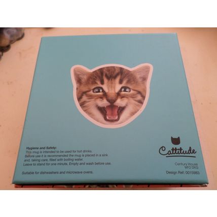 Cattitude - Pink with Cats Design - Mug - Design Ref 0015983 - New in Box