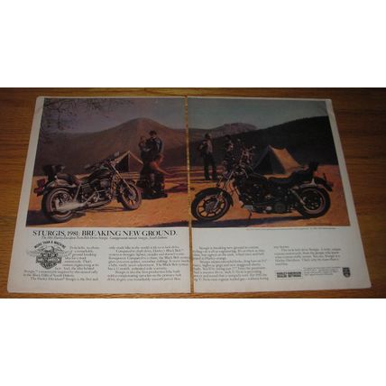1981 Harley-Davidson Sturgis Motorcyle Ad - Sturgis, 1981: Breaking New Ground
