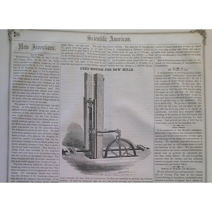 Scientific American, November 10, 1855. Stephenson's flexible boat; fire engines