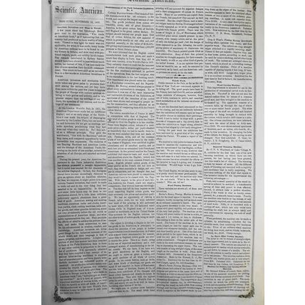 Scientific American, November 10, 1855. Stephenson's flexible boat; fire engines