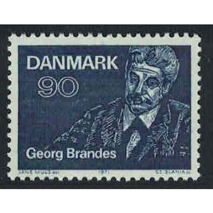 Denmark First Lectures by Georg Brandes writer 1971 MNH SG#535