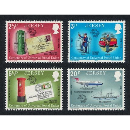 Jersey UPU 4v 1974 MNH SG#107-110
