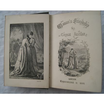 1880 Woman's Friendship: A Story of Domestic Life by Grace Aguilar
