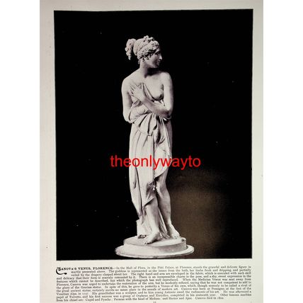 Canova's Venus, Florence And Custom House, Dublin, Book Illustration, 1896