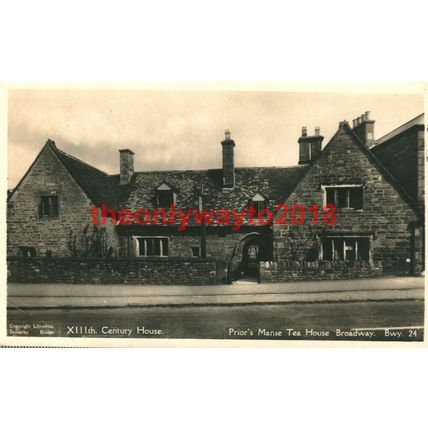Priors Manse Tea House, Broadway, Worcs, Lillywhite Postcard