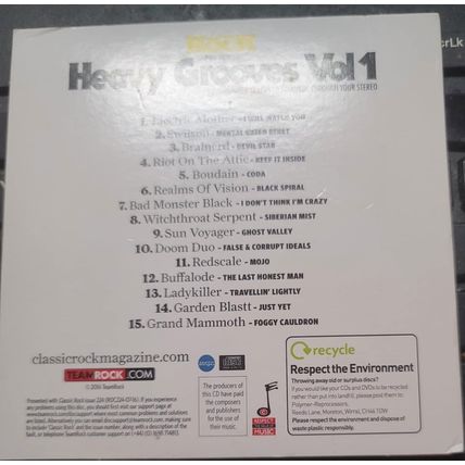 Classic Rock Presents The Heavy Grooves Vol 1 CD Promo A 15 Tracks