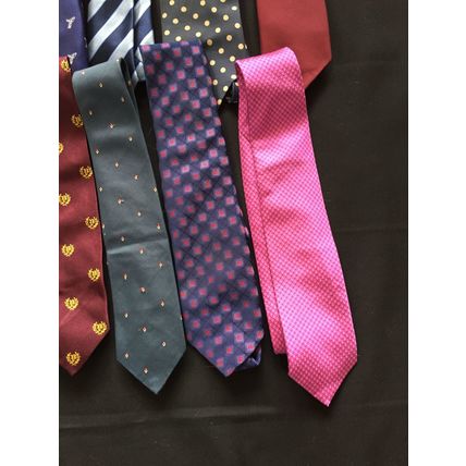 Job Lot Of 12 Ties in Various Colours And sizes.