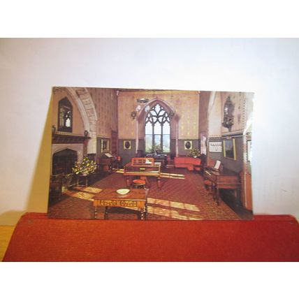 UPPER DRAWING ROOM, PALACE HOUSE, BEAULIEU, Hampshire used postcard 1963 pm =