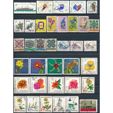 1200+ Stamp Selection - Poland - Used Hinged