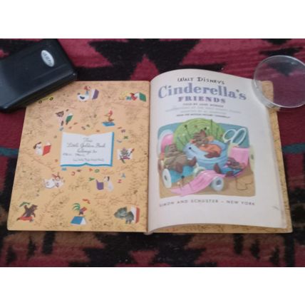Old Little Golden Book Walt Disney Cinderella's Friends (A) First Edition 1950