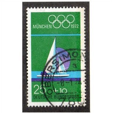 GER 1972 25pf +10 'OLYMPICS ( 5TH SERIES) FINE USED (EBID11228)