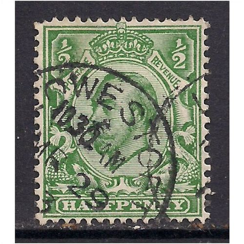 GB 1912 - 24 KGV 1/2d Green used stamp wmk 100.(A727)