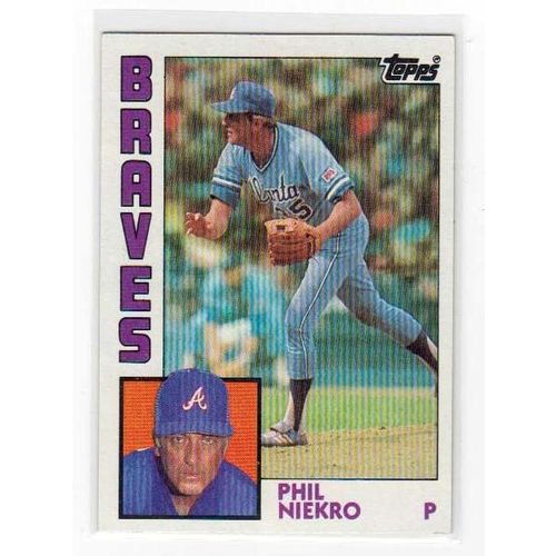 1984 Topps Phil Niekro baseball card #650 -HOF- Braves