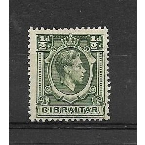 Gibraltar.SG121 1/2d King George VI.Mounted Mint.Apr17j