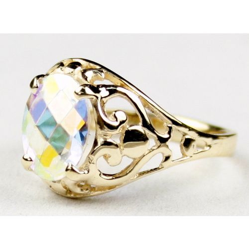 Mercury Mist Topaz, 10KY Gold Ring, R004
