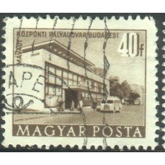 Hungary 1951 - SG1183 - 40fi brown - Central Railway Station, Budapest - used