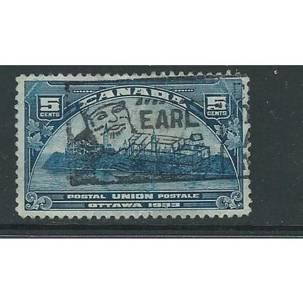 canada stamps sg329 sg 329 creased used but slogan pmk