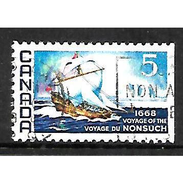 CANADA 1968 5 c VOYAGE OF NONSUCH SG624 FINE USED