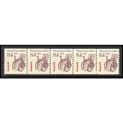 2256 8.4c Wheel Chair Fine MNH Dry Gum PNC 1/5 X3011