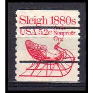 1900a 5.2c Sleigh Very Fine MNH Dry Gum Gap Single LS PreCnx CA0996