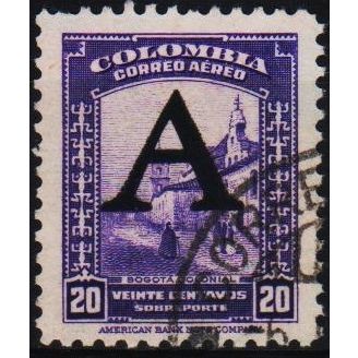 Colombia 1950 20c S.G.4 Used
