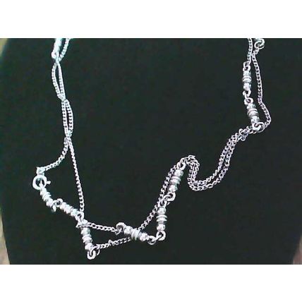 Silver Tone 55 Inch Opera Length Necklace