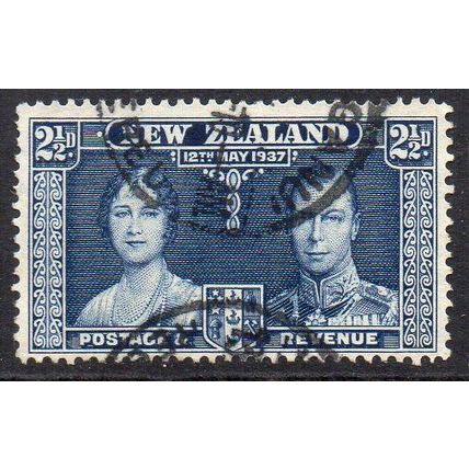 New Zealand 1937 Coronation of King George VI 2½d Used