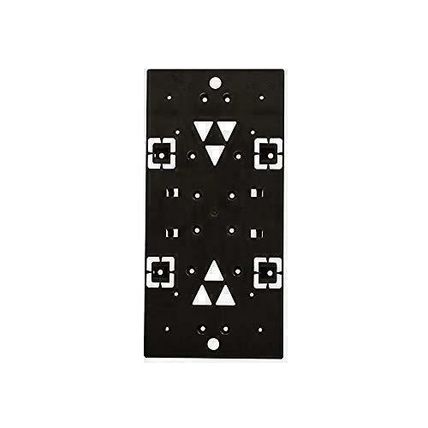 Gibraltar Mailboxes Universal Mailbox Mounting Bracket Molded Plastic Black, Mou