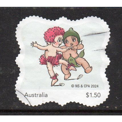 AUSTRALIA: BIB & BUB, 2024 GUMNUT BABIES, USED SELF-ADHESIVE MYSTAMP. 11/12