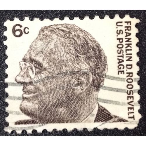 US Stamp #1284 used: 1966 6c Franklin D Roosevelt [2]