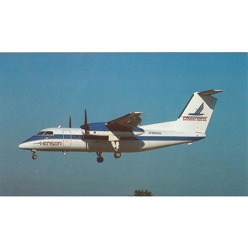 Henson Airlines De Havilland DHC8 102 Dash 8 Aircraft Postcard (A20705)