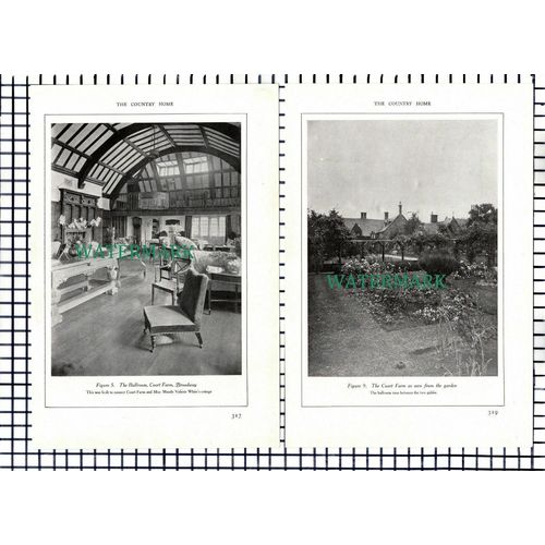 (7651) The Court Farm Broadway Antonio de Navarro - c.1911 6-Side Article