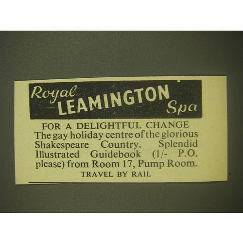 1958 Royal Leamington Spa Tourism Advertisement