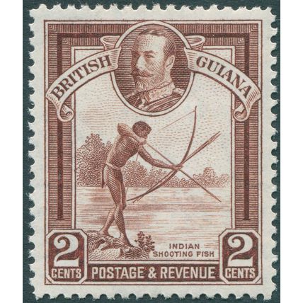 British Guiana 1934 2c red-brown SG 289 unused