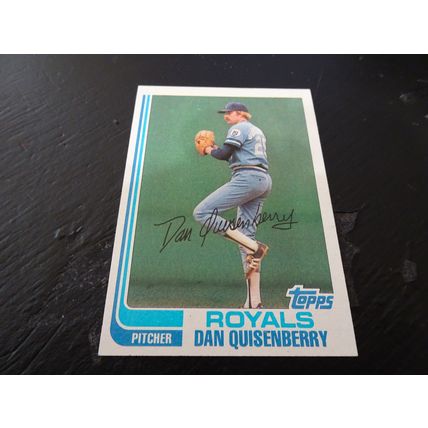 1982 Topps Card # 264A Dan Quisenberry Excellent-Mint (6) Kansas City Royals