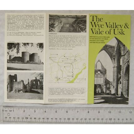 1970 leaflet The Wye Valley & Vale of Usk